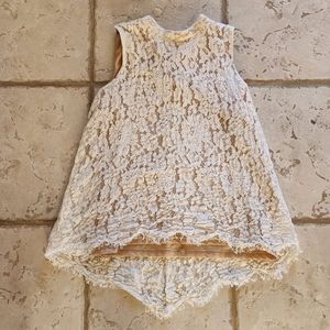 High collar lace blouse